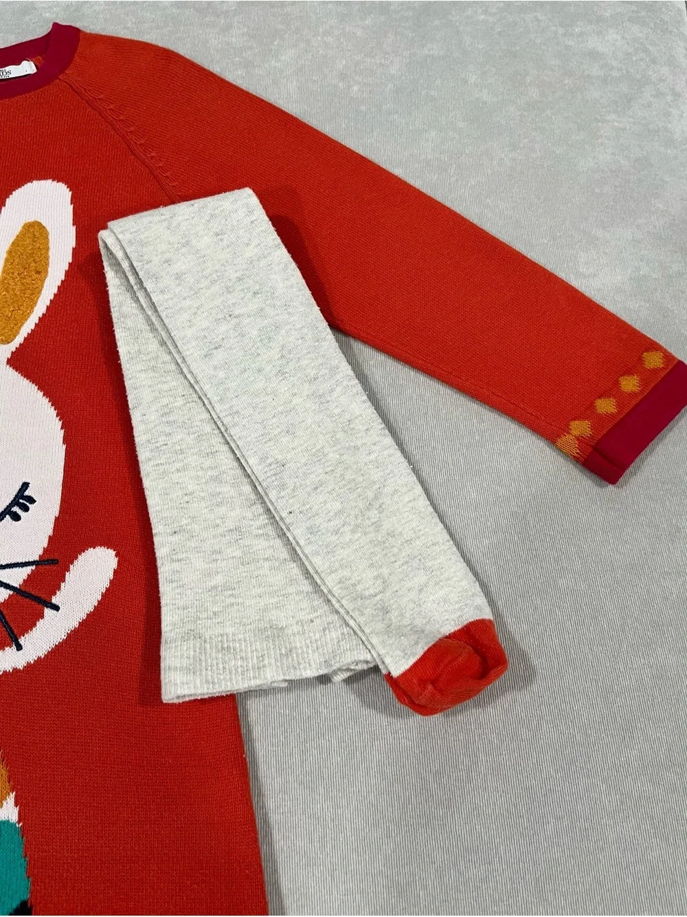 Marks and Spencer 2-3 years Kids Cotton Rich Dress with Tights